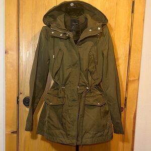 Zara Green Utility Jacket with Hood